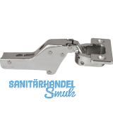 LAMP� Schwerlast M�bel Scharnier 95�, Innenanschlag, mit Feder, vernickelt