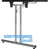 CORBETTA Klapptischgestell Flexo 1 BIG, Breite 800 mm, verchromt