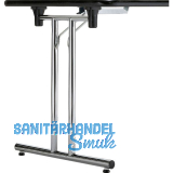 CORBETTA Klapptischgestell Flexo 1, Breite 596 mm, silberfarbig