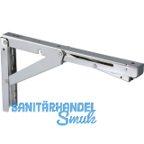 LAMP� Klappwinkel Konsole EB-303, ohne D�mpfung, Edelstahl gl�nzend