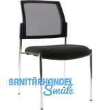 TOPSTAR Besucherstuhl BtoB 10 Netz chrom/schwarz