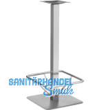 Plattenstehtischgestell mit Fu�st�tze Coburg 1 - Edelstahl geb�rstet