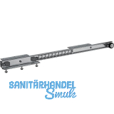 OMGE Tischplattenschiebebeschlag Surf 4350/600 Garnitur, H�he 44, Stahl