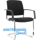 TOPSTAR Besucherstuhl BtoB 20 Polster Armlehne chrom/schwarz