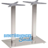 Platten-Tischgestell Salzach 2 Edelstahl satiniert