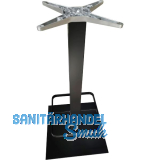 Plattenstehtischgestell mit Fu�st�tze Salzach1-Bar schwarz beschichtet