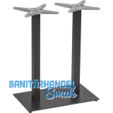 Plattenstehtischgestell Salzach-2-Bar schwarz beschichtet
