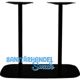 Plattentischgestell Slim, H�he 870, Bodenplatte 985x485, Stahl schwarz RAL 9005