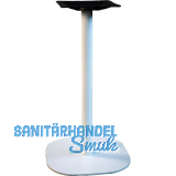 Plattentischgestell Slim, H�he 720, Bodenplatte 390x390, Stahl wei� RAL 9010