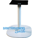 Plattentischgestell Slim, H�he 470, Bodenplatte 390x390, Stahl wei� RAL 9010