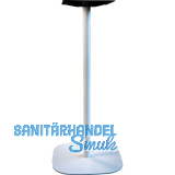 Tischgestell Slim, H�he 1070, Bodenplatte 485x485, Stahl wei� RAL 9010