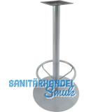 Plattenstehtischgestell Fu�st�tze Rondal 3 - silberfarbig beschichtet