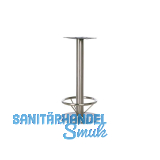 Plattenstehtischgestell Fu�st�tze Rondal 3 S - Edelstahl matt geschliffen