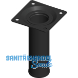 ELEMENT SYSTEM M�belfu� Rundrohr � 30 mm, L�nge 100 mm, Stahl schwarz