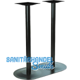 Plattenstehtischgestell Rondal 2 - schwarz beschichtet