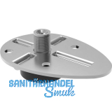 CAMAR H�henversteller zum Aufschrauben, � 28mm, H 16mm, Stahl/Kunststoff