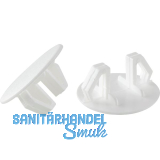 Lochblendstopfen rund DM 15 - 18 mm Kunststoff wei�