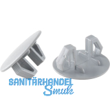 Lochblendstopfen rund DM 22 - 24 mm Kunststoff grau