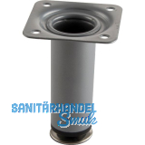 Dekorfu� Fu� � 30 mm, L�nge 120 mm, Stahl silber RAL 9006