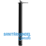 CAMAR Tischfu� rund 60 x 690 mm Stahl schwarz gl�nzend lackiert