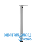 CAMAR Tischfu� rund 60 x 470 mm Stahl silberfarbig