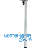 CAMAR Tischfu� "Click" � 50 mm, L�nge 705 mm, Aluminium silber gerillt