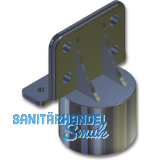 CAMAR Aufnahmeteil f�r Sockelverstellfu� HERD, Kunststoff schwarz