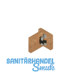 Sockel-Blendenschnapper, Schrauben, Schlie�teil Kunststoff wei�/Stahl schwarz