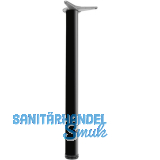 CAMAR Tischfu� rund 60 x 700 mm Stahl schwarz gl�nzend lackiert
