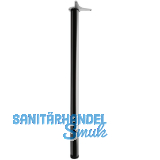 CAMAR Tischfu� rund 60 x 1100 mm Stahl schwarz gl�nzend lackiert