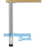 CAMAR Tischfu� Zoom rund 60 x 1100 mm Stahl verchromt