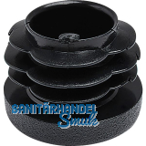 Lamellenstopfen � 48mm Wandst�rke 1,2 - 3,6 mm schwarz