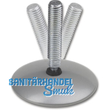 H�henverstellschraube mit Gelenk, �60, M10x60, RAL 9006/FE verzinkt