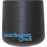 Fu�kappen f�r Rundrohr � 14 mm schwarz