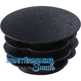 Lamellenstopfen gew�lbt � 38mm Wandst�rke 1 - 3 mm schwarz