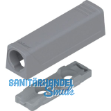 BLUM TIP-ON gerade Adapterplatte 956.1201, Kurzversion, platingrau