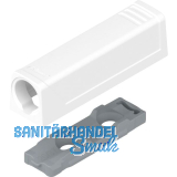 BLUM TIP-ON gerade Adapterplatte 956.1201, Kurzversion, seidenwei�