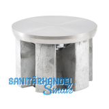 CAMAR Tischfu�-Adapterscheibe � 80 mm, Edelstahl mit Befestigungsteil