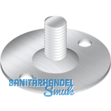 Montageplatte f�r Dekorf��e Holz/Edelstahl � 40 mm, Stahl verzinkt