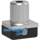 CAMAR H�henversteller zum Einbohren 316, Bohr � 16 mm, Zamak/Kunststoff schwarz