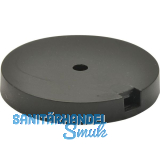 QuickClick Basisteil zum Anschrauben � 40 mm, H�he 7 mm, Kunststoff schwarz