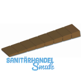 M�belkeil, L�nge 100 mm, Breite 20 mm, Kunststoff braun