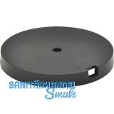 QuickClick Basisteil zum Anschrauben � 50 mm, H�he 5 mm, Kunststoff schwarz