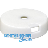 QuickClick Basisteil zum Anschrauben � 25 mm, H�he 7 mm, Kunststoff wei�