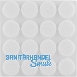 Filzgleiter rund, 22,Materialst�rke 3 mm, selbstklebend, wei�, Inhalt 16 ST