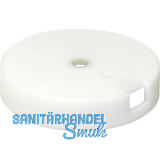 QuickClick Basisteil zum Anschrauben � 30 mm, H�he 7 mm, Kunststoff wei�