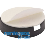 QuickClick Basisteil zum Kleben � 20 mm, H�he 6 mm, Kunststoff schwarz