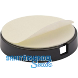 QuickClick Basisteil zum Kleben � 30 mm, H�he 6 mm, Kunststoff schwarz