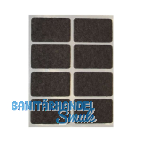 Filzgleiter 36 x 22 x 3 mm selbstklebend braun
