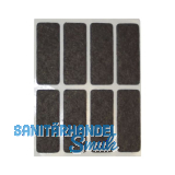 Filzgleiter 44 x 16 x 3 mm selbstklebend braun